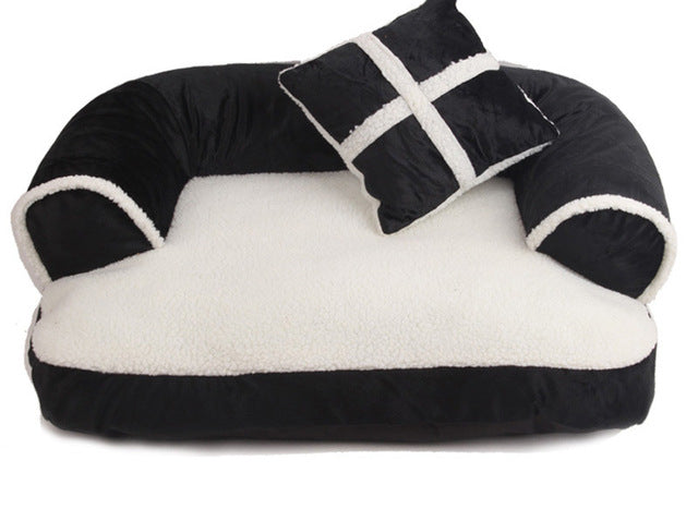 Cotton Double-Cushion Bed